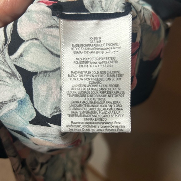 BCBGMaxAzria Black Floral High Low Dress - Picture 6 of 11